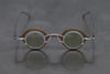 Rigards X ZIGGY CHEN joint copper titanium aluminum detachable double-layer sunglasses RG1911 collection RG-RG1911CU-HONGYINTMLV red and silver frame transparent green lens